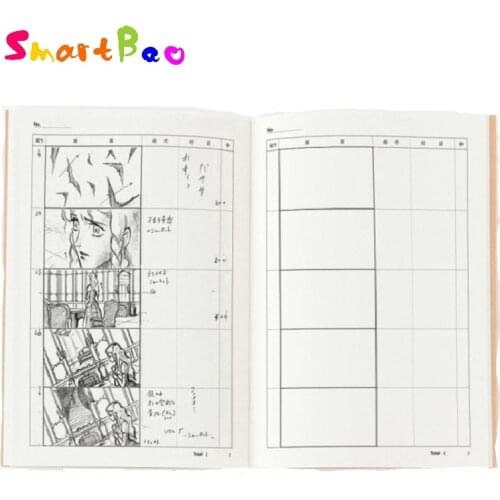 A4 Professional Animation Storyboard Template Sketchbook Notebook for Film Drawing Sketch and Plan Scenes Journal