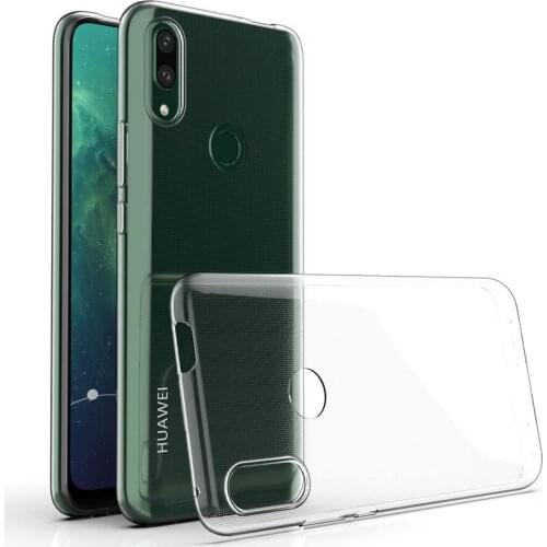 Clear Phone Case For Huawei P20 Lite Y6 2019 Y5 Y6 Y7 Y9 2018 Y9 Prime 2019 Y5P Y6P Y7P Silicone Soft TPU Clear Back Cover