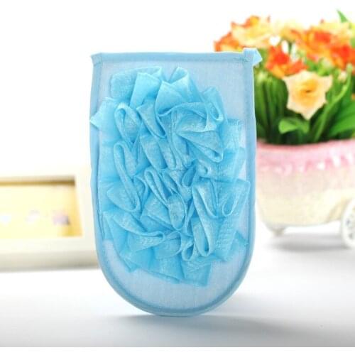 With bath flower gloves / bath glove / bubble bath flowers small rub cloth sponge towel personal care bath sponge DCZJ10