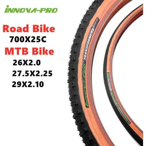 INNOVA MTB Tyre 26x2.0 27.5x2.25 29x2.1 Road Bike Tyre 700x25c Anti Puncture-Proof Ultralight Mountain Bike Tires