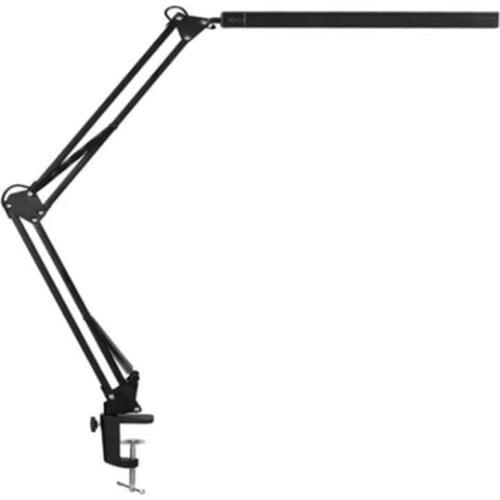 LED Desk Lamp With Clamp,Adjustable Swing Arm Desk Lamp,Modern Architect Table Lamp for Study/Reading/Office/Work(Black)