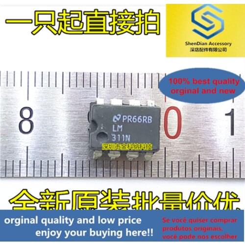 10pcs only orginal new LM311P LM311N DIP-8 in-line voltage comparator chip