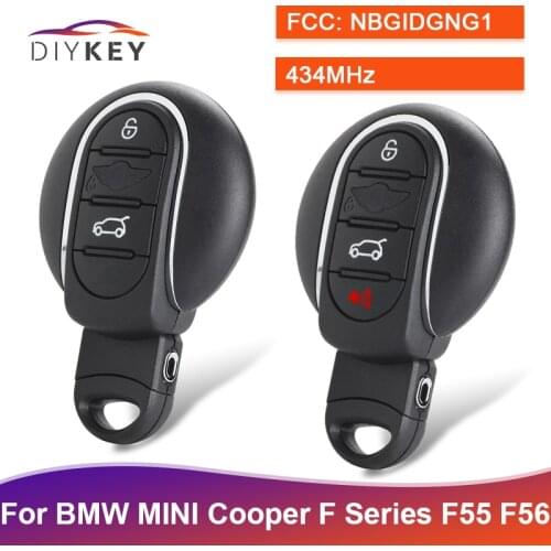 DIYKEY NBGIDGNG1 for BMW MINI Cooper MINI F Series F55 F56 2014 2015 2016 2017 2018 315/ 433MHz Korea Smart Remote Key 185409-10