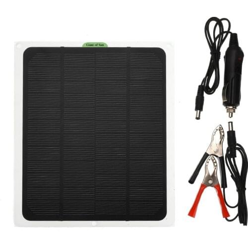 Outdoor 20W 12V Car Boat Yacht Solar Panel Trickle Battery Charger Power Supply