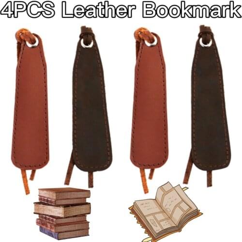 Leather Bookmarks Perfect Bookmark for Men Women and Kids Great Leather Gift Idea for Books Writers Relatives and Friends