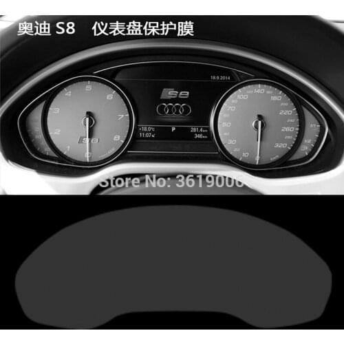 TOMMIA For Audi S8 Screen Protector HD 4H Dashboard Protection Film Anti-scratches Car Sticker
