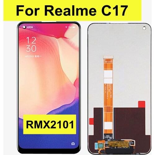 6.5" c17 display For OPPO Realme C17 RMX2101 LCD Display Touch Screen Digitizer Assembly For Oppo Realme C17 C 17 lcds