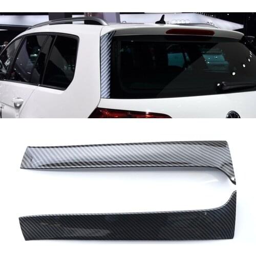 1Pair Wing Canard Splitter Car Styling Vertical Rear Window Side Spoiler for Volkswagen Golf MK7 R Variant Wagen 2014-2017