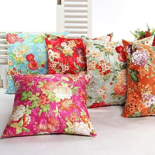 1pcs Flower Decorative Cushions Pillowcase Cushion Cover Throw Pillow Cover Sofa Decorative Christmas