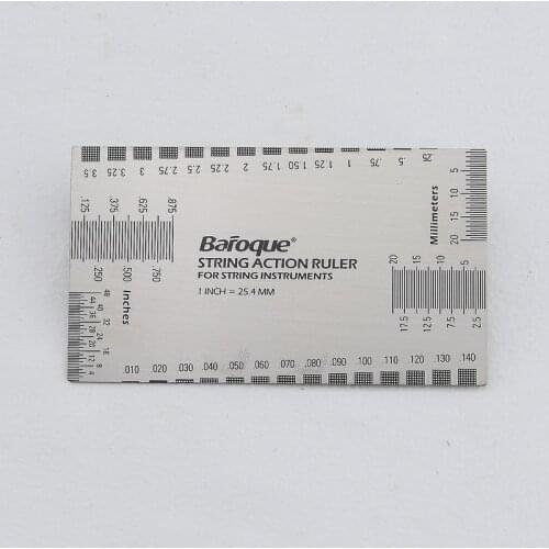 1 Piece High Quality Stainless Steel Guitar Bass String Action Ruler Gauge Tool Guitar Accessories&Parts