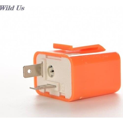 2 Pins 50C/m-200C/m Motor LED Flasher Relay Fix 12V Flash Speed Adjustable Motorcycle Turn Light Signal Indicator Resistor