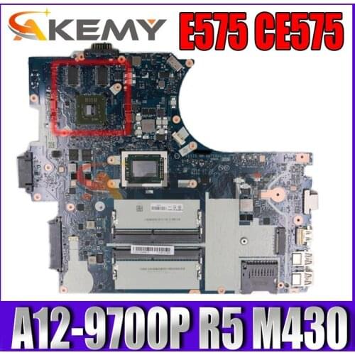 Akemy CE575 NM-A871 For ThinkPad lenovo E575 15.6 inch laptop motherboard A12-9700P DDR4 Radeon R5 M430