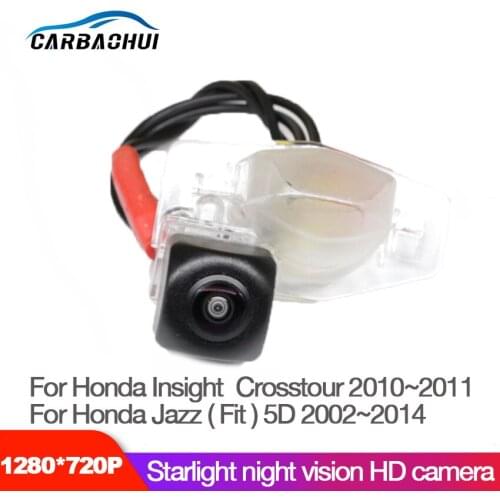 Car Starlight Night Vision Rear View Reverse Backup Camera For Honda Insight Crosstour 2010~2011 For Honda Jazz ( Fit ) 5D