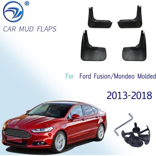 Car Front Rear Mud Flap Fender Splash Guards Mudflaps Accessories For Ford Fusion/Mondeo Molded 2013-2018