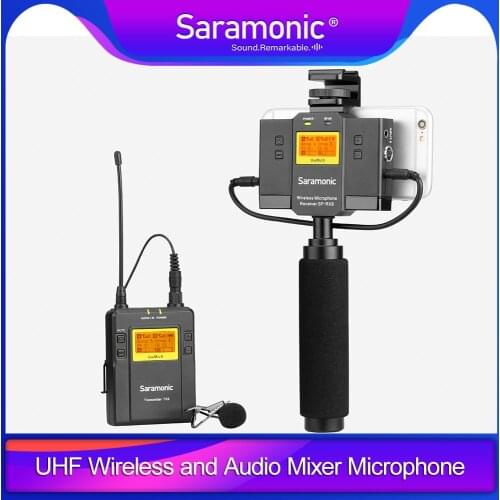 Saramonic UHF Wireless Audio Mixer Microphone System for iPhone & Android Smartphones UwMic9 Kit12/Kit13