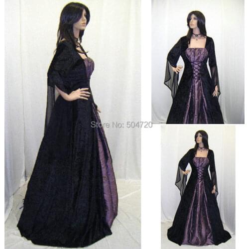 Custom-madeR-459 Vintage Costumes 1860s Civil War Ball evening Dress/Gothic Lolita Dress Victorian dresses/Renaissance dress