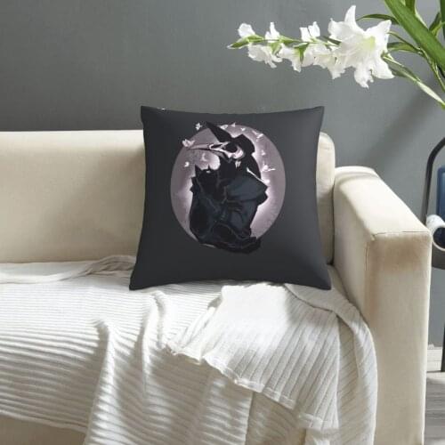 Gothic,Nocturnal pattern print Cushion Cover Decorative Pillowcase Chair Seat Square Car Pillow Cover Home Living Textile