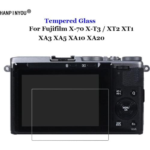 For Fujifilm X-70 X-T3 X70 XT3 XT2 XT1 X-A3 X-A5 X-A10 XA20 X-H1 Tempered Glass 9H 2.5D Premium Camera LCD Screen Protector Film