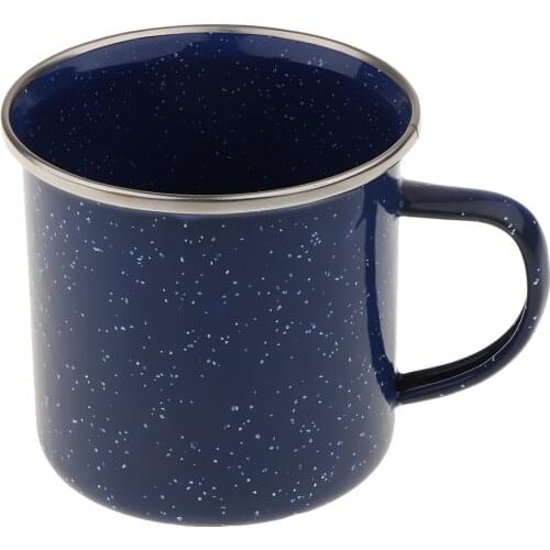 1 Piece 300ml Enamel Cups Coffee Mug Outdoor Enamel Mug Cup Enamelware Tea Coffee Retro Vintage Style Picnic Gift