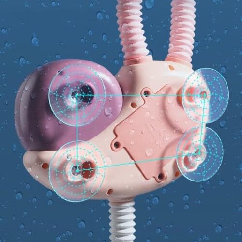 Water Spray Squirt Swimming Pool Toys Bath Playing Toy Cartoon Shower Head Rose Shower Toys Snail Shower Bathtub Toy