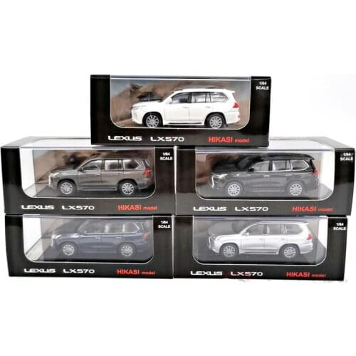 Exquisite 1:64 alloy LX570 SUV car model,original packaging off-road vehicle toys,collectible ornaments