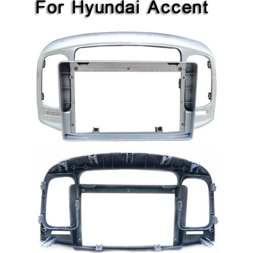 For Hyundai Accent 2006 2007 2008 2009 2010 2011 Car Fascia Navigation Frame Dash Kit For 9" Universal Android Multimedia Player