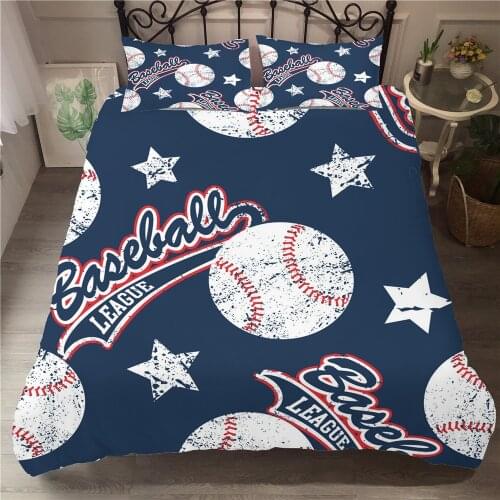 Fanaijia 3d baseball Bedding Sets twin luxury kids Duvet Cover with Pillowcase boys Bed Comforter Full Queen King