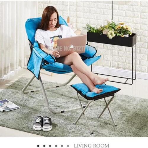 Creative lazy sofa single lazy chair removable and washable computer sofa chair living room dormitory folding chair