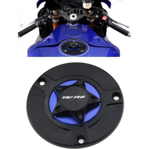 Gas Fuel Tank Cap for YAMAHA YZF-R6 YZFR6 YZF R6 YZF600 2003-2019 Motorcycle CNC Quick Release Cover