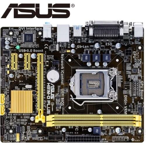 Asus H81M-D PLUS Desktop Motherboard H81 Socket LGA 1150 i3 i5 i7 DDR3 16G Micro-ATX UEFI BIOS Original Used Mainboard Hot Sale