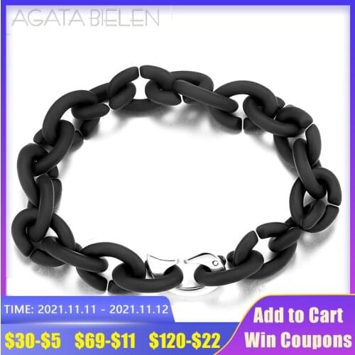 Round shape Beads Men Bracelet color lake black Hard Rubber Fashion accessories for women handmade Bracelets