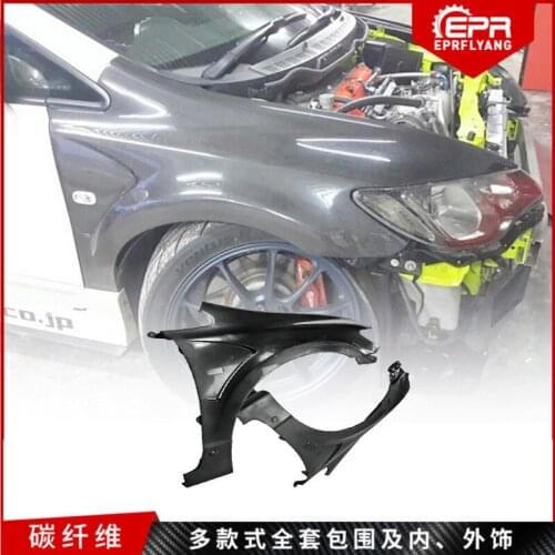 Suit For Replacement Modification Carbon Fiber Front Leaf Plate and Wing of Honda Civic Fd2 Js Racing