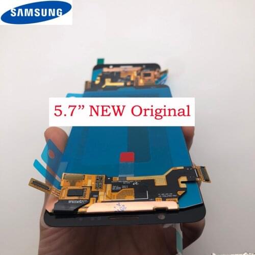 ORIGINAL 5.7 Super AMoled LCD Screen WITH FRAME For Samsung Note 5 N9200 N920F N920A N920T N920C N920V N920W8 LCD Touch Screen