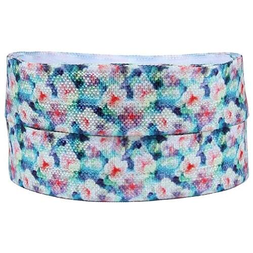 Wholesale 50 yards per lot 5/8" fold over elastic, factory cheap price floral foe ribbons