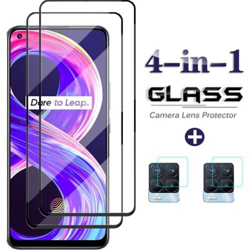 4-in-1 Camera Protective Glass For Oppo Realme 8 Pro Lens Film On For Realme 8 Camera Protectors Safety Protection Phone Lens HD