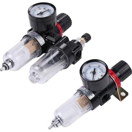 1PC AFR2000 AFC2000 G1/4" Air Filter Regulator Combination Lubricator ,FRL Two Union Treatment oil water separation AFC-2000