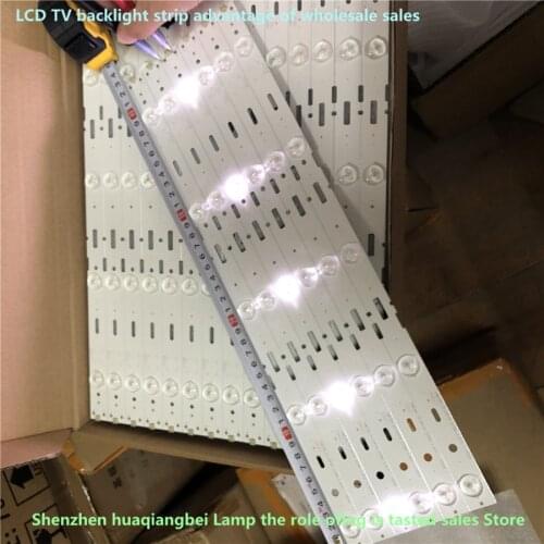 100% New 8pcs/Kit LED strips for GRUNDIG 40 TV 40VLE525 40VLE525BG LSC400HM09 A02 SAMSUNG 2013ARC40 3228N1 5 REV1.1