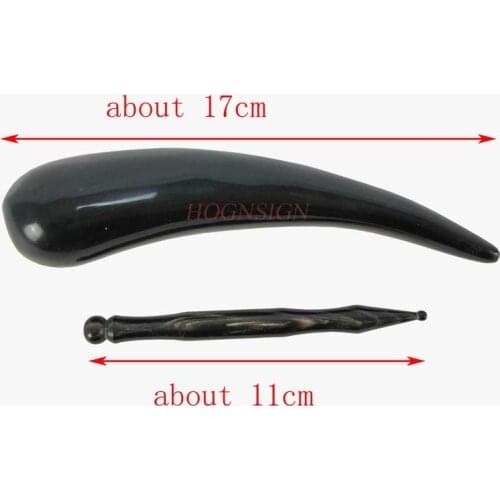 2pc Horn Point Acupuncture Cone Body Care Tool Massage Sticks Meridian Pencil Pressure Push The Liver Increase Thick Round Stick