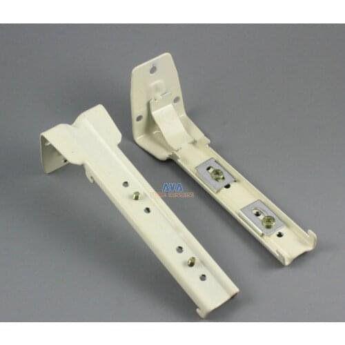 4 Pieces L Shape Curtain Track Bracket Curtain Dual Tracks Brace 140x24x55mm