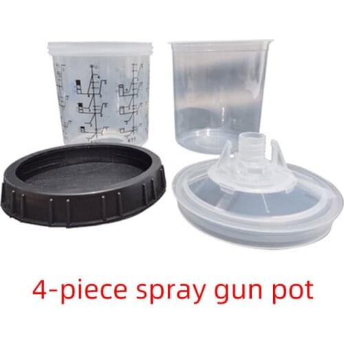 4pcs Spray gun pot Spray gun Paint Mixing Cup Quick Cup, spray gun tank Disposable paint cup