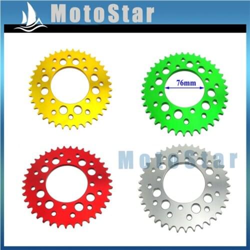 420 41 Teeth 76mm Aluminum Billet Rear Sprocket For 50cc 70cc 90cc 110cc 125cc 140cc 150cc 180cc 190cc Pit Dirt Bike