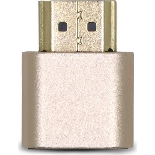 TISHRIC VGA HDMI-Compatible Virtual Display Emulator Dummy Plug Adapter DDC Edid 1920x1080P For PICE Riser Card BTC Mining Miner