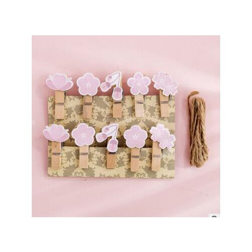 GANSSIA Wooden Paper Clips