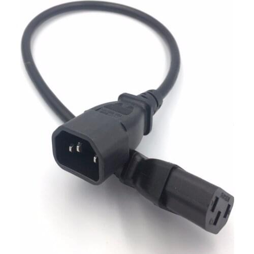 IEC Male C14 to IEC Female C13 Power Extension Adapter Cable,1.8M