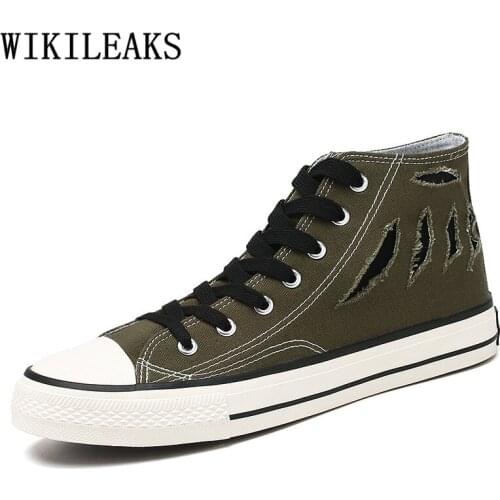 High Top Sneakers Canvas Shoes Men Fashion Mens Casual Shoes Hot Sale Summer Shoes Espadrilles Men Sepatu Casual Pria Mocasines