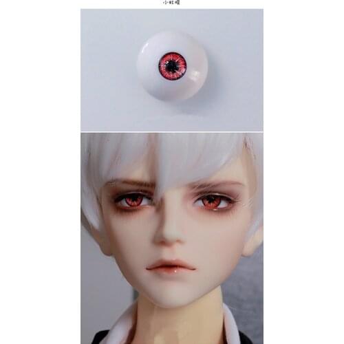 BJD doll imitation eye is suitable for 10mm12mm14mm16mm18mm delicate small iris Demon red cochineal red pressing eye demon eye