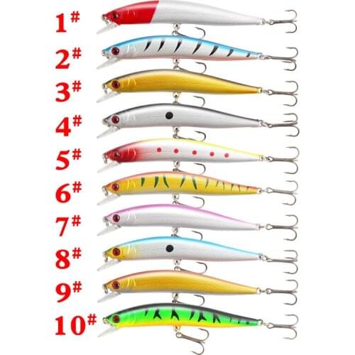 Hotsale 1 Pcs Minnow Fishing Lures 100mm 8.3g 3D Eyes Crankbait Wobbler Hard Bait Jig Profession Fishing Product Accessory