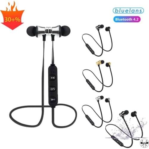 XT11 magnetic wireless bluetooth headset music headset neckband waterproof sports headset with microphone for Xiaomi