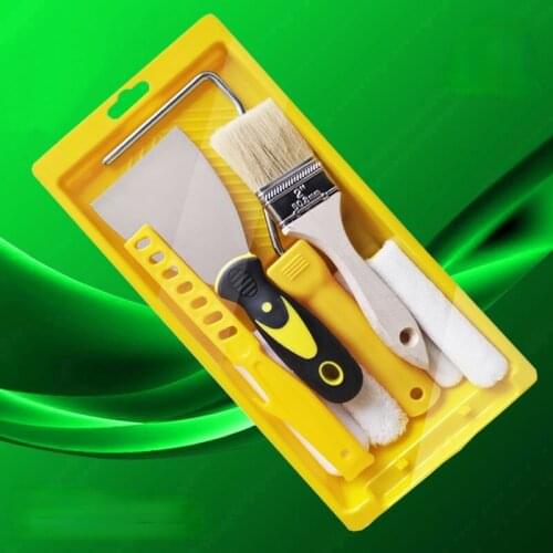 Whitewash A Wall Paint Brush Set Combination Painting Tool Set 4 Inch Pallet Shovel Paint Runner Wall Decor Household