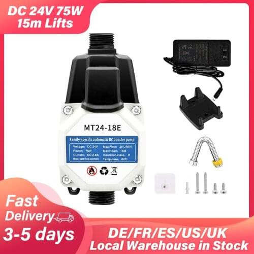 110V-220V 75W Pressure Booster Pump Auto Pressure Controller Water Booster Pumps for Home Kitchen Water Heater Boost Pump Kit